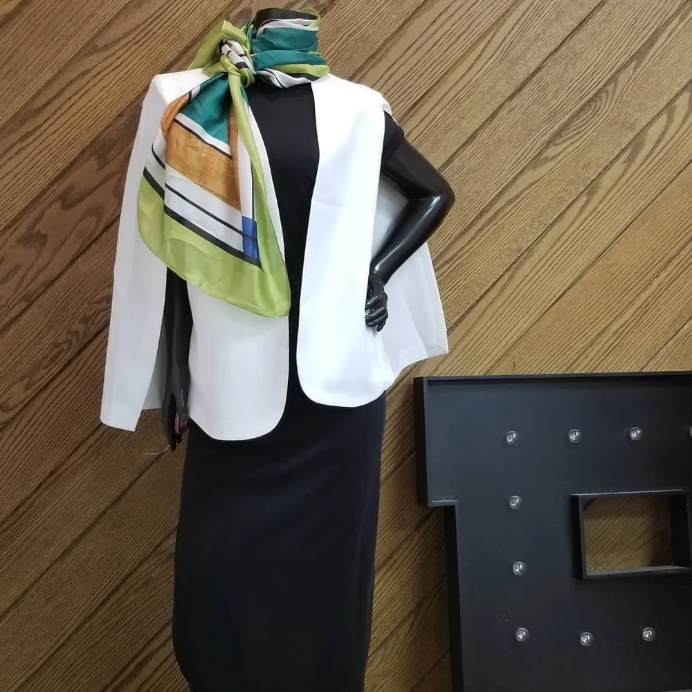 Transitional Black Maxi Dress with Side Slits - Picture 15 of 16